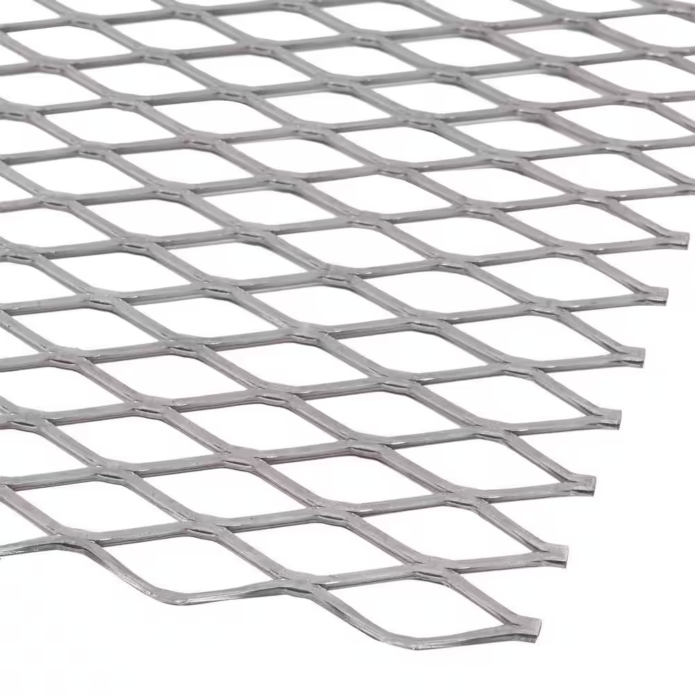 24 In. X 24 In. – 18 Gauge Plain Steel Expanded Metal – 3/4 In. O/C Spacing Free