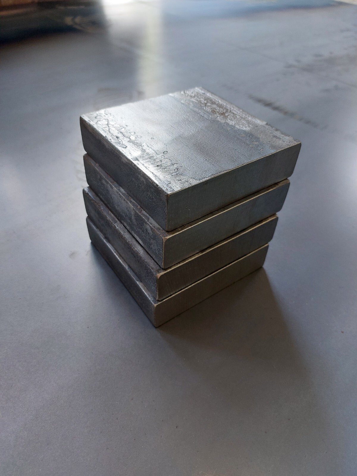 1″ STEEL PLATE 4″ x 4″ Flat Bar 4 PIECES