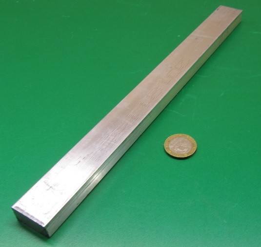 2024 T351 Aluminum Bar, 1/2″ (.500″) Thick x 1.0 Wide x 12″ Length