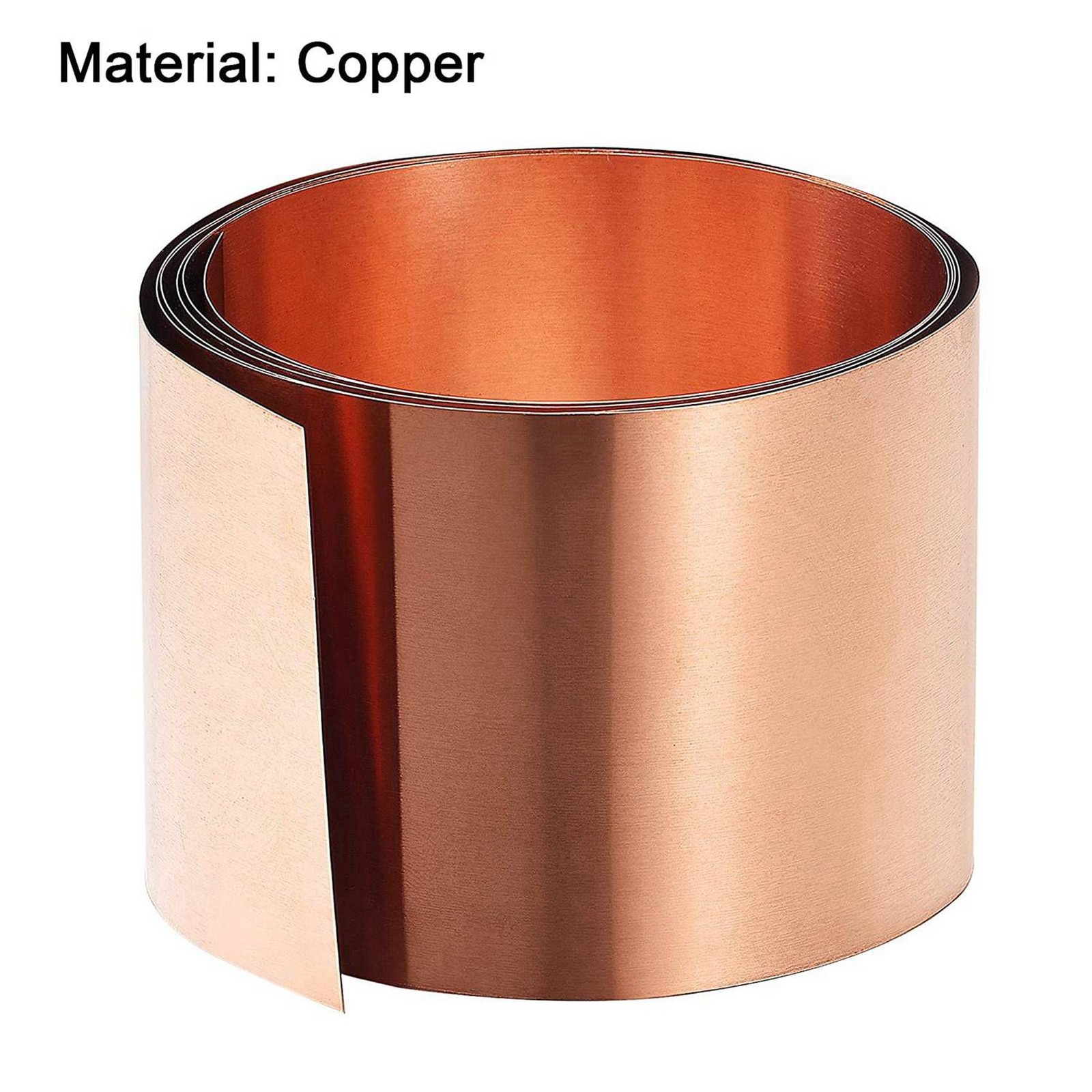 Copper Sheet Roll, Metal Foil Plate 1000mm X 50mm X 0.1mm 6pcs I9S8
