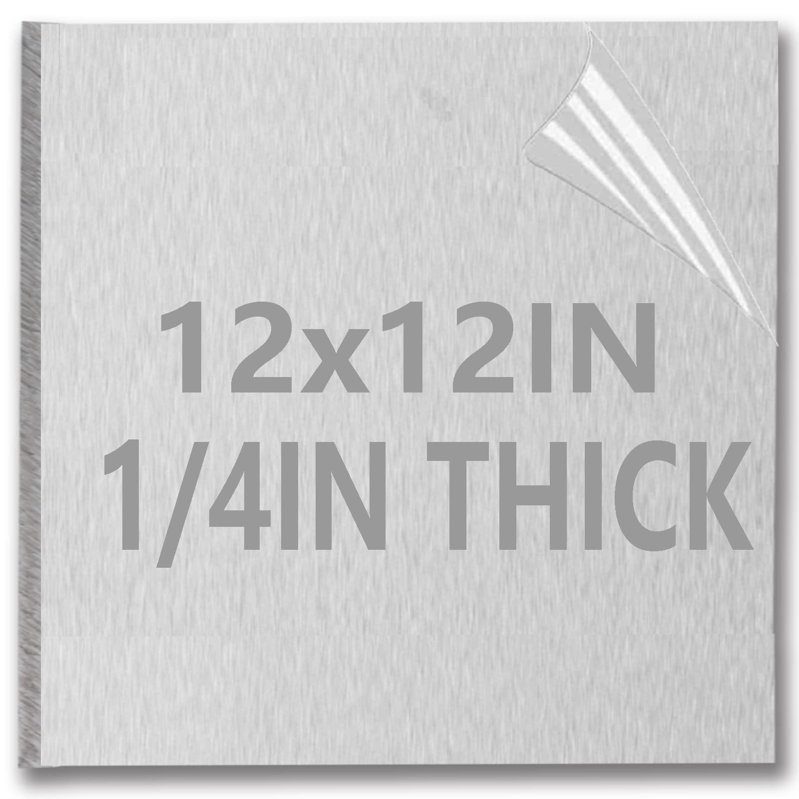 Aluminum Sheets Plates 1/4 Inch Thick 12×12 Heavy Duty 6061 Flat Plain Panel