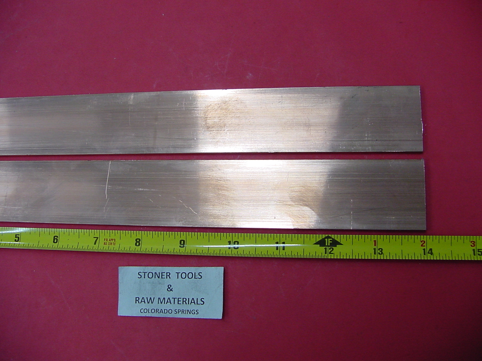 2 pieces 1/8″x 1-1/2″ C110 COPPER BAR 14″ long Solid Flat Mill Bus Bar Stock H02