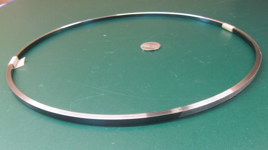 1095 Hard Blue Tempered Spring Steel Shim .012″ Thick x .187″ Wide x 25 Ft Long