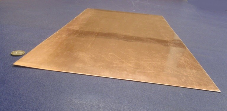 101 Copper Sheet 1/8 to 1/4 Hard .032″ Thick x 12.0″ Wide x 24.0″ Length