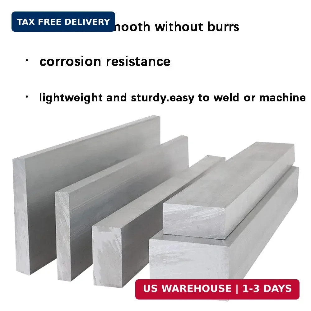 16-Inch Length Square Aluminum Flat BAR,Square Aluminum Bar 1/4″(6.35mm) x 1/4″(
