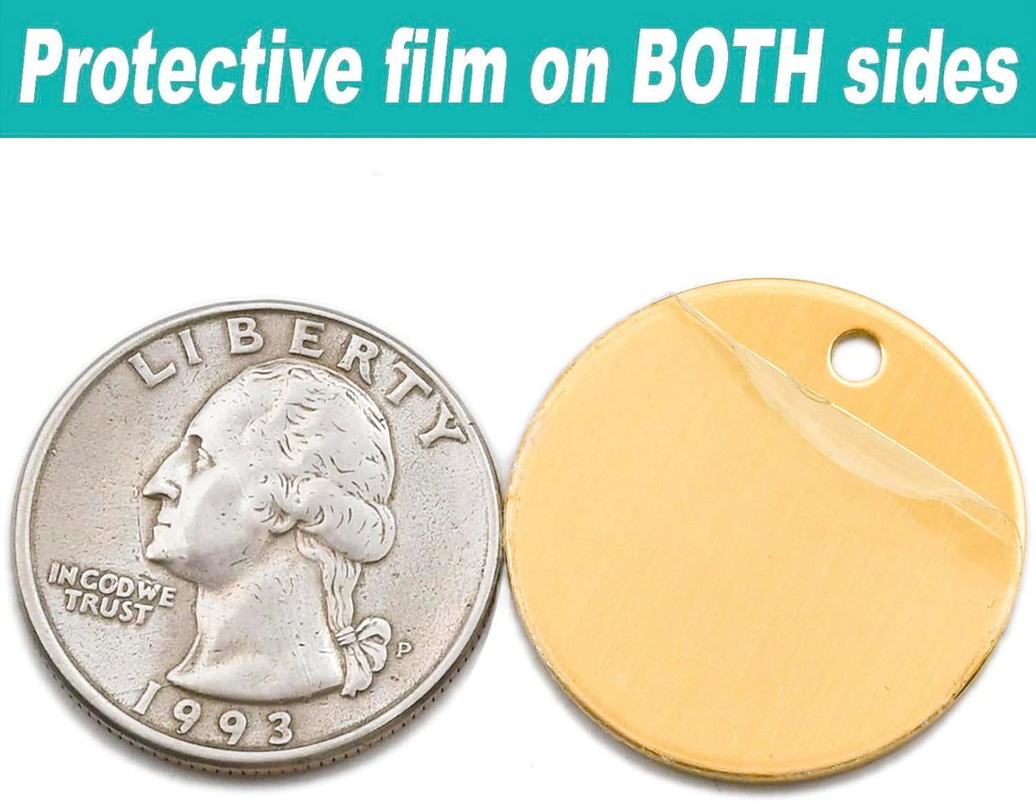 1Inch Circle Brass Blanks 14ga. Thick Smooth Edges Brass Round Disc Tags for …