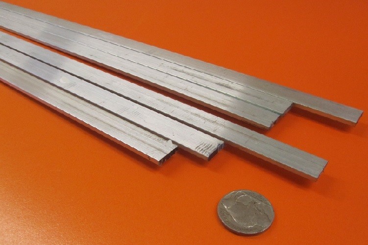 6061 T651 Aluminum Bar, 1/8″ (.125″) Thick x 1/2″ Wide x 36″ Length, 6 Pcs, 18Ft
