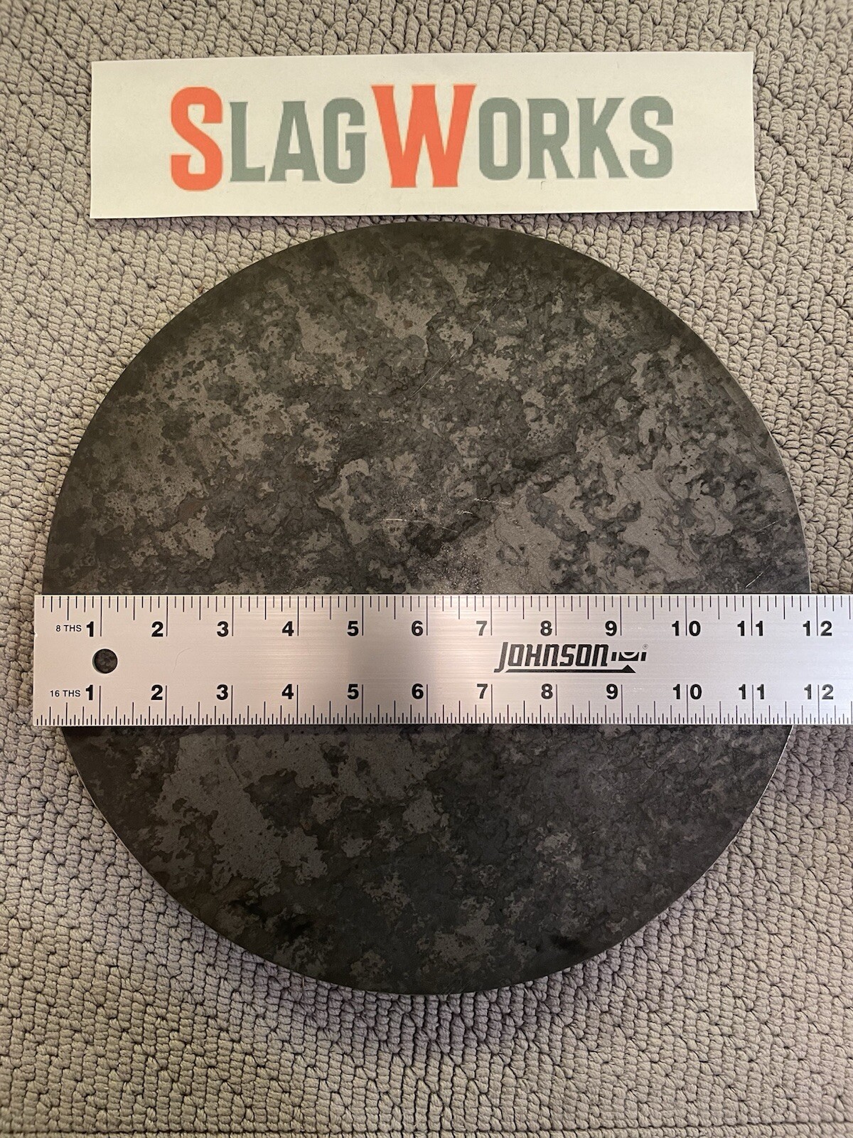 12 inch disc 1 inch thick steel plate 1”x12” disc A36 Hot Roll Flat