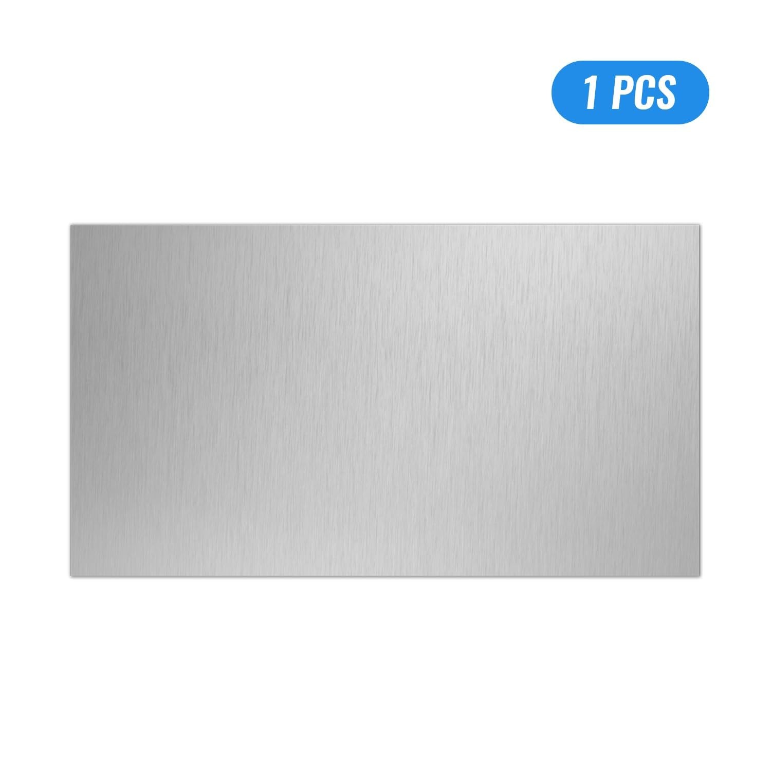 Uxney 2mm Stainless Steel Sheet 4×8 Inch, 430 4″ x 8″-14 Gauge(2mm), Silver
