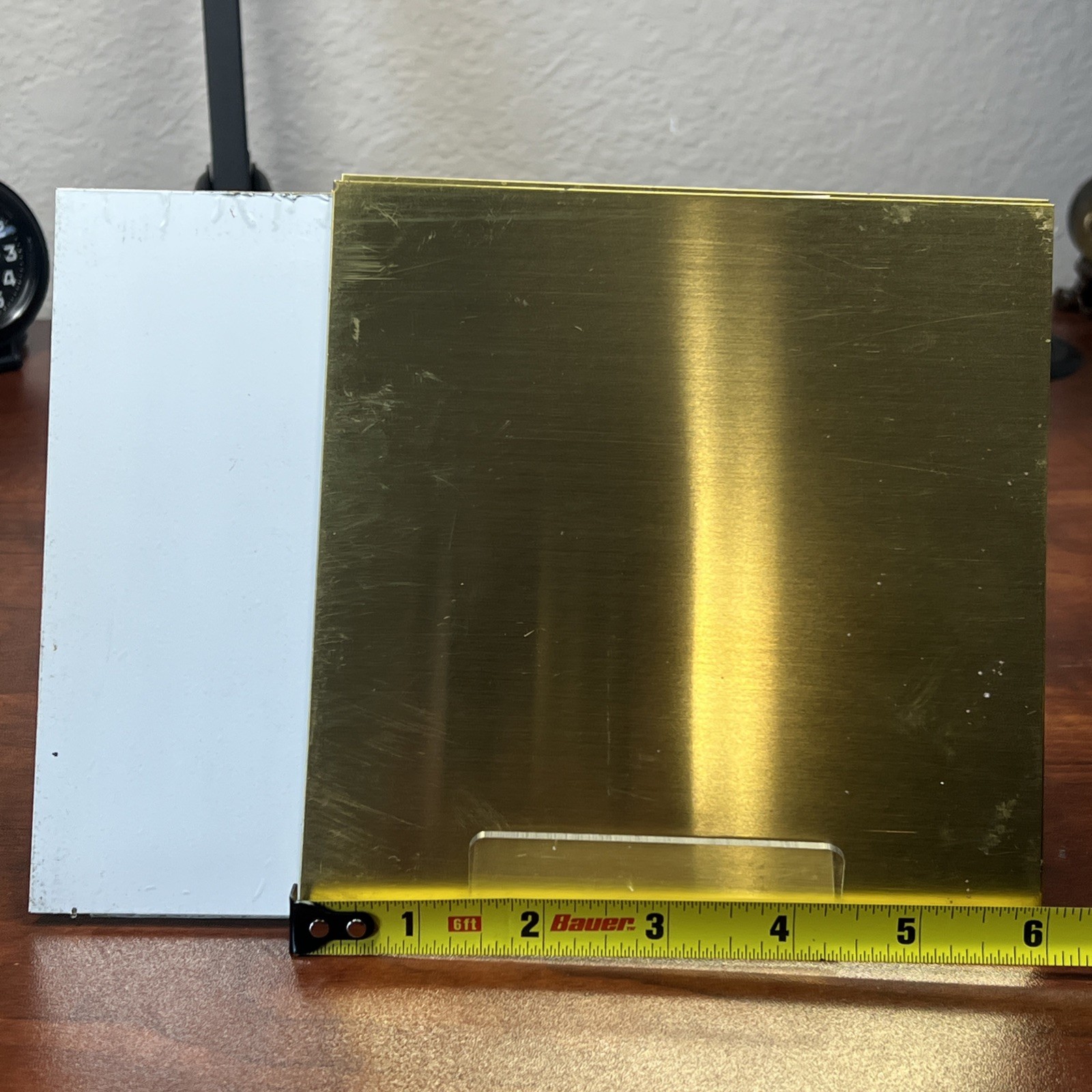 10 Brass sheet 0.020″ Thick 6″ X 6” Flat Unpolished Lot