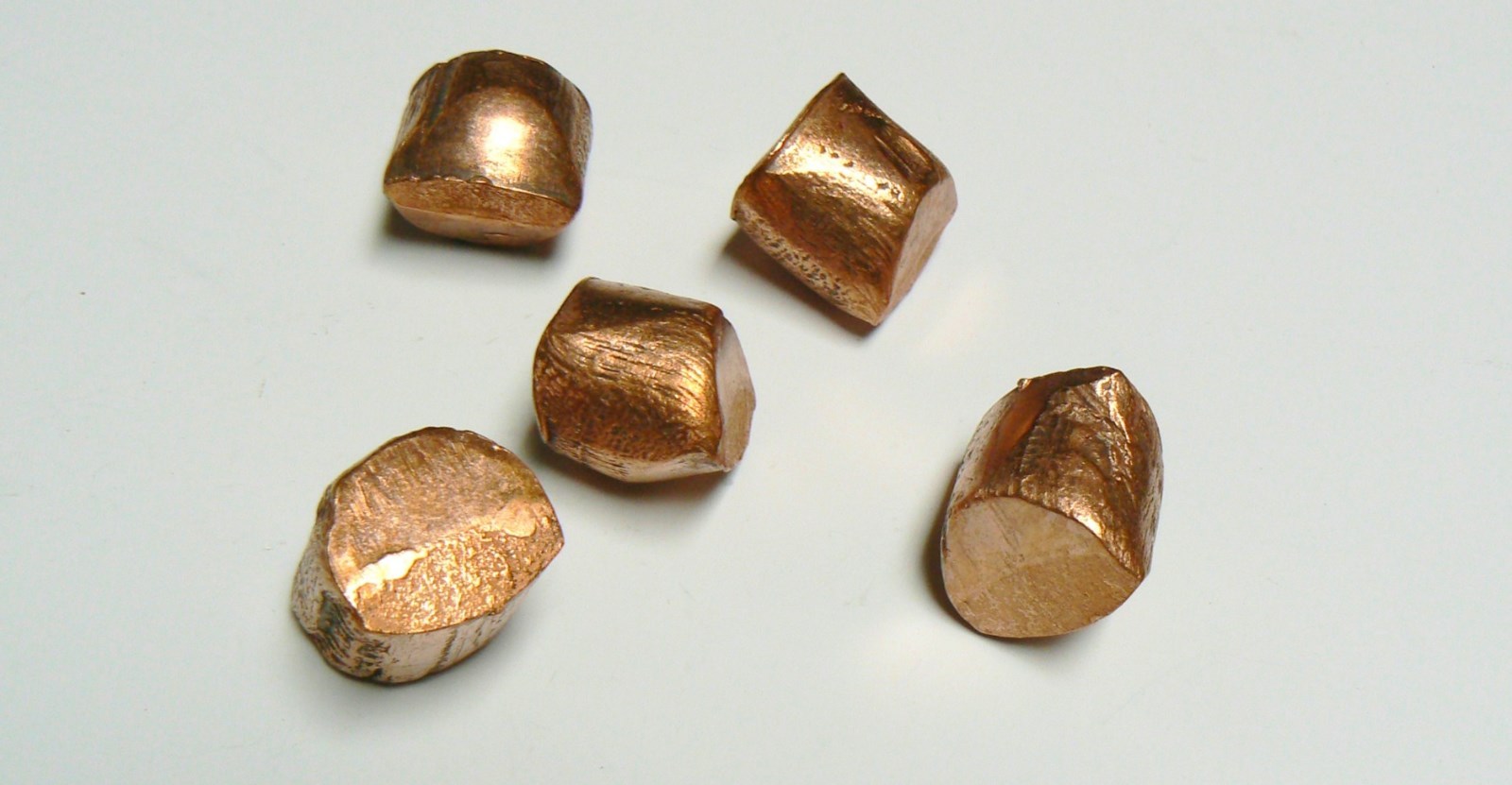 Pure Copper 99.99% Oxygen Free Cu Metal Anode Slugs Melt Casting Alloy 5 Pounds