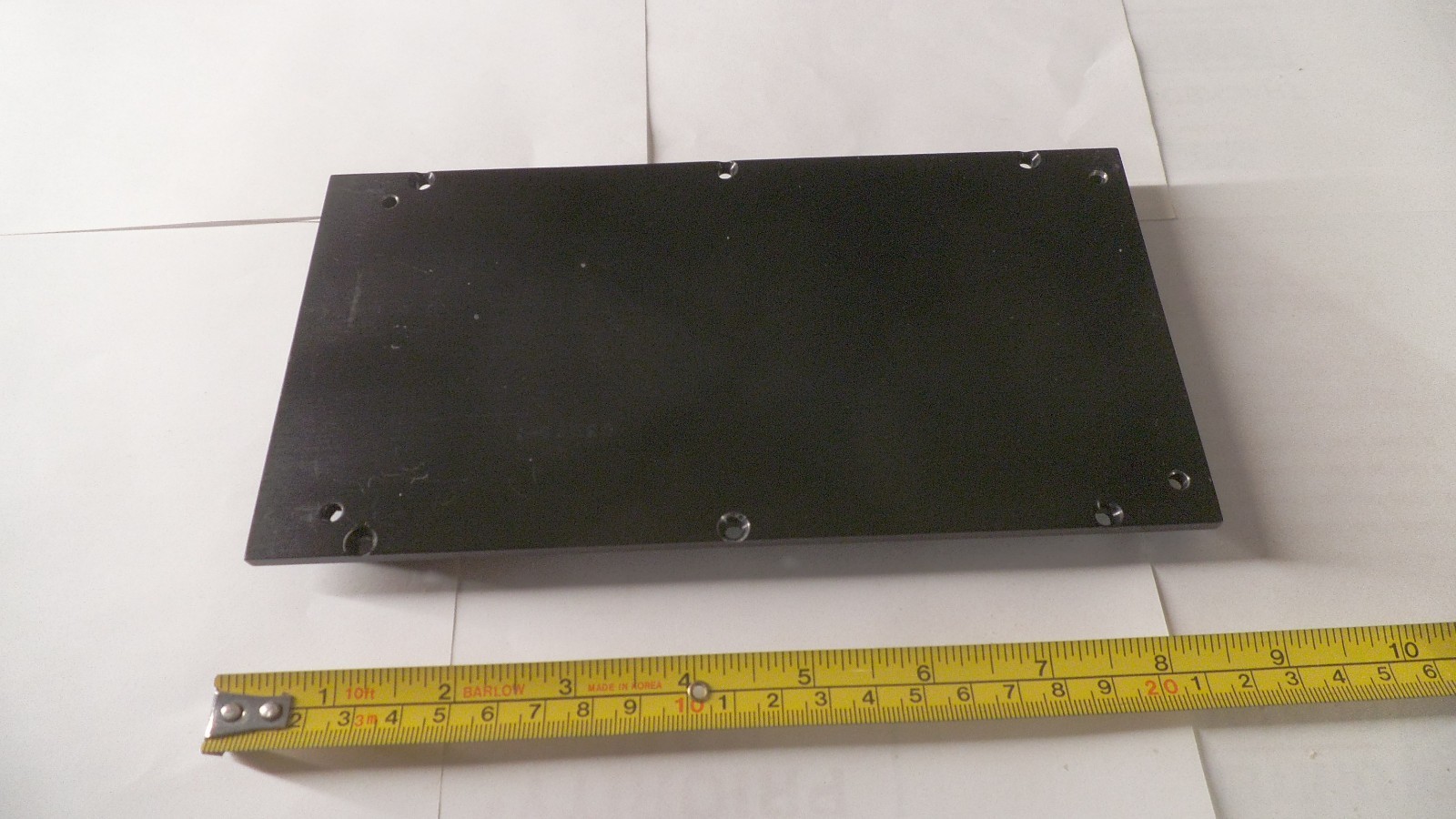Anodized Aluminum plate, 8-1/2″ x 4-1/4″ x .182 thick
