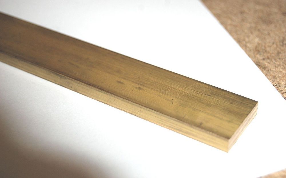Brass Flat Bar 300mm Length 1/8 Thickness x 1/4 Width 12″