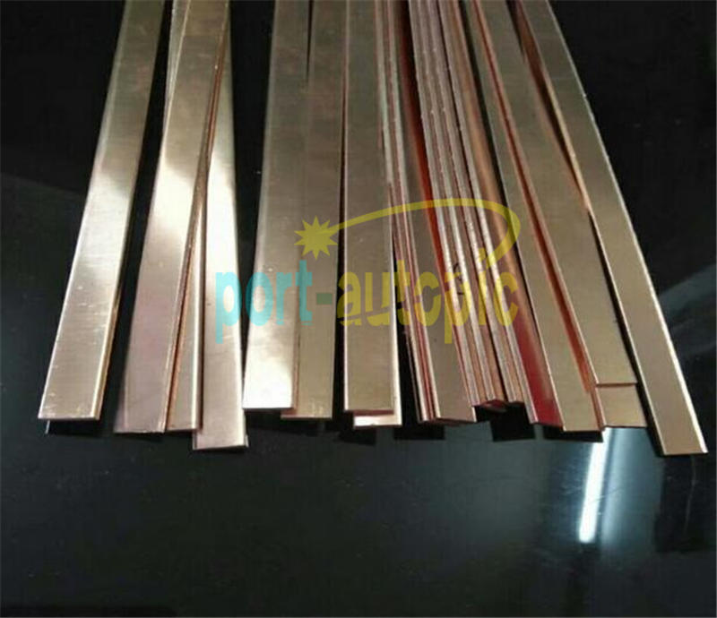 1pcs NEW 99% 3mm x 15mm x 500mm Copper T2 Cu Metal Flat Bar Plate