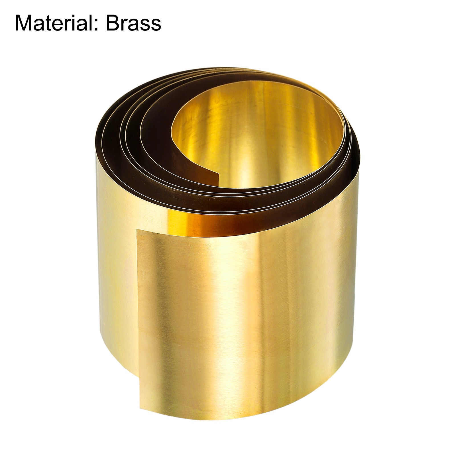 Brass Sheet Roll, Metal Foil Plate 1000mm x 60mm x 0.2mm