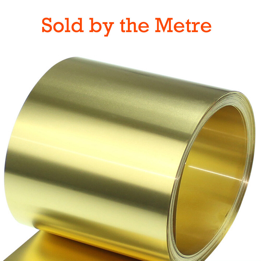 Thin Brass Foil Belt Metal Sheet Plate Model Making Material 100mm Wide