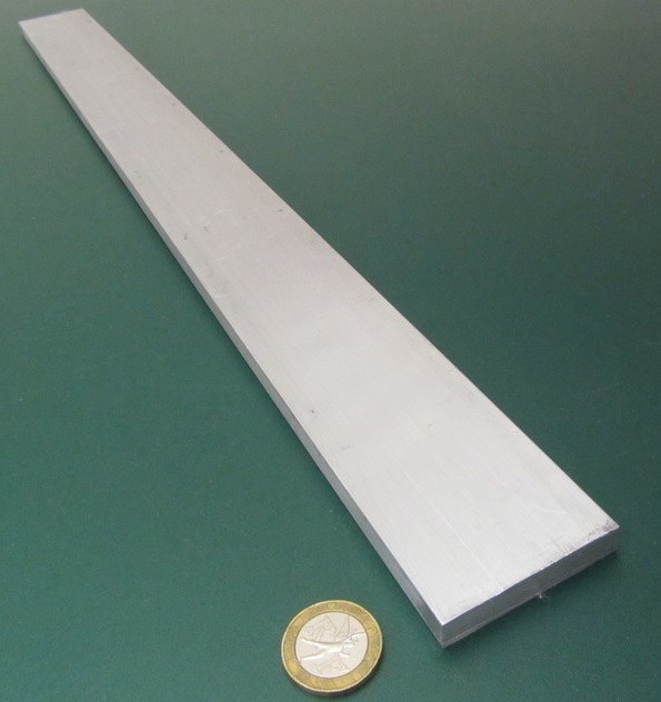 5052 Aluminum Bar, (1/4 Hard H32) .375″ (3/8″) Thick x 2.0″ Width x 24″ Length
