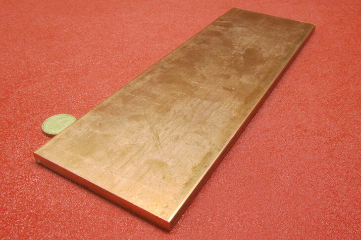 110 Copper Bar 1/2 Hard, 5/16″ Thick x 4.0″ Wide x 12 Inch Length