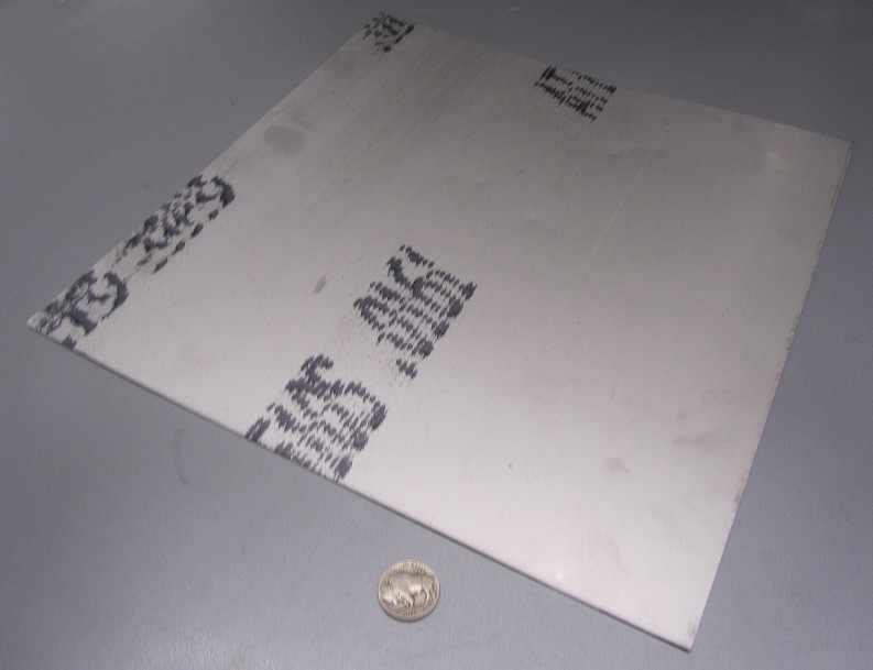 321 Weldable Stainless Steel Sheet, .016″ Thick x 12″ Wide x 12″ Length, 1 Unit