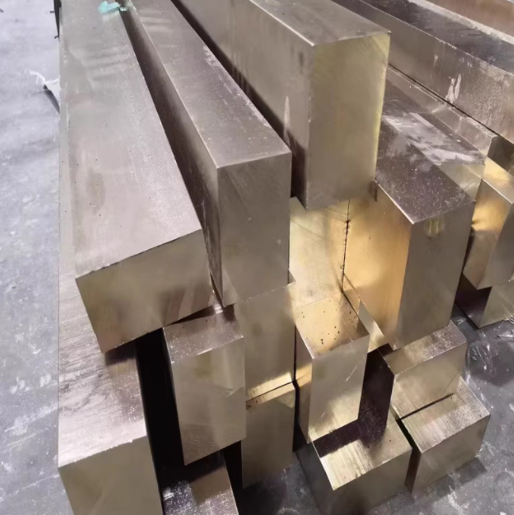 BRASS BLOCK Ingot BRASS BAR Knife Handle Material Metal Craft DIY 2×1.2×0.4in
