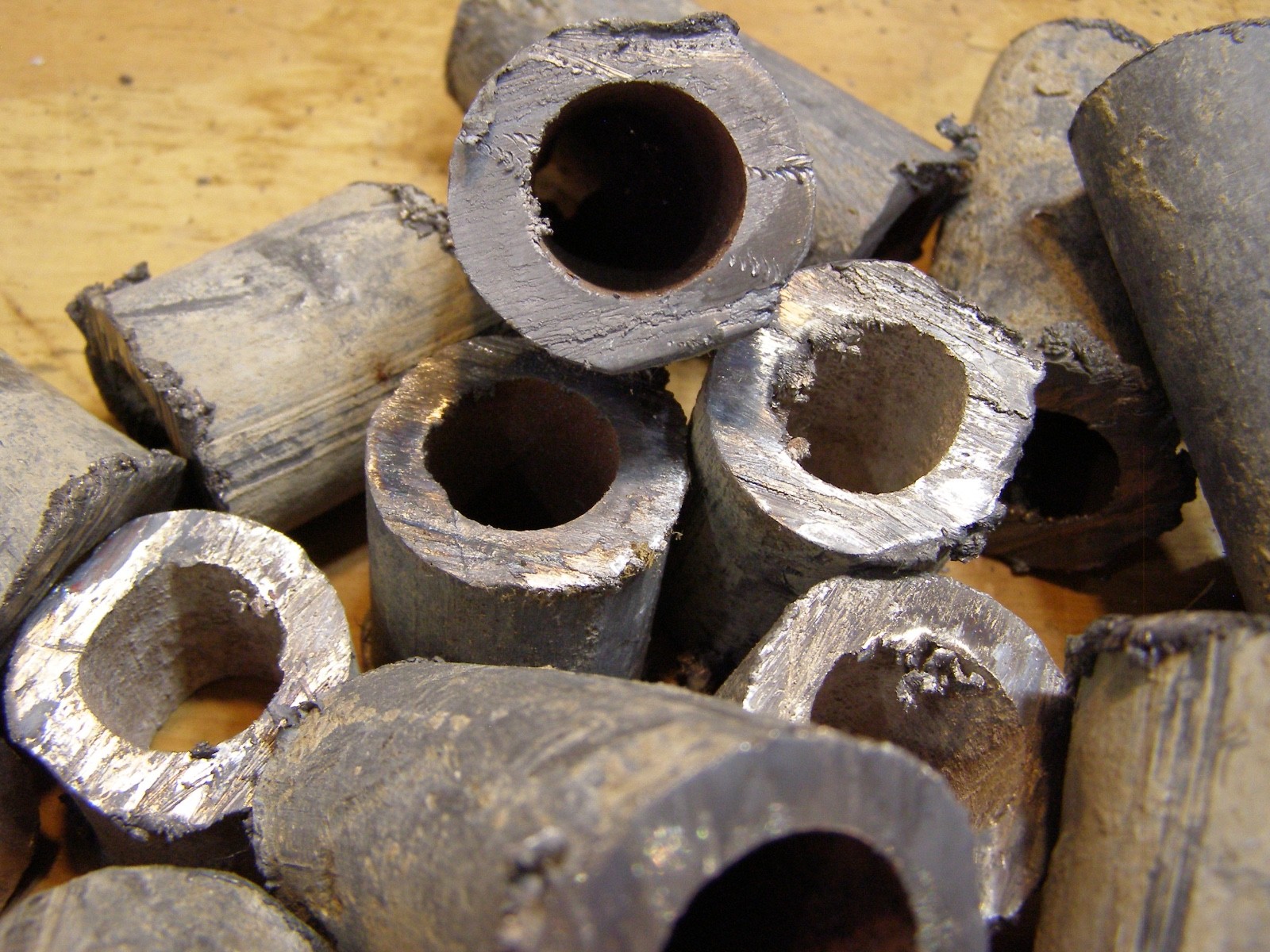 30 Lbs Lead Pipe Pieces 1/4″ thick wall 1″ to 2″ L for Casting / Special Project