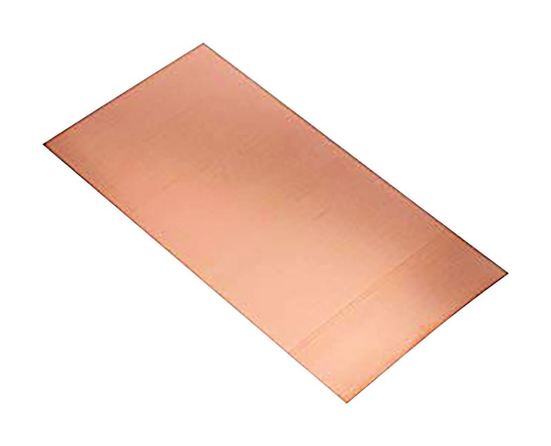 K&S 0.016x6x12 Copper Plain Sheet Metal
