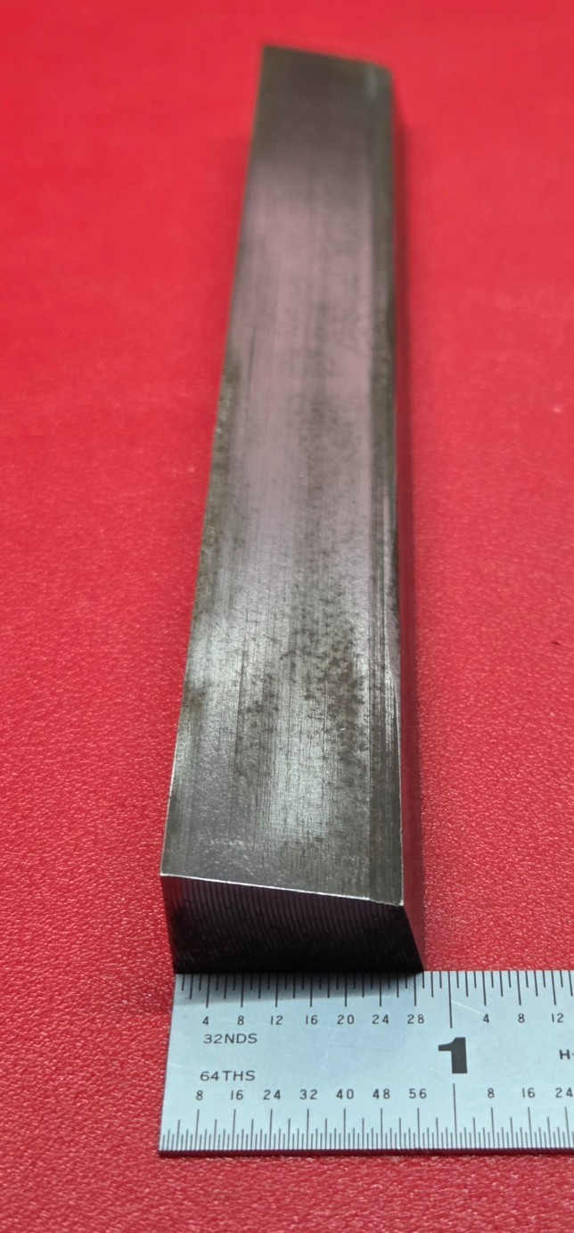 D2 Tool Steel Angled Block Billet 7.025″ Long – 13.7 Oz.