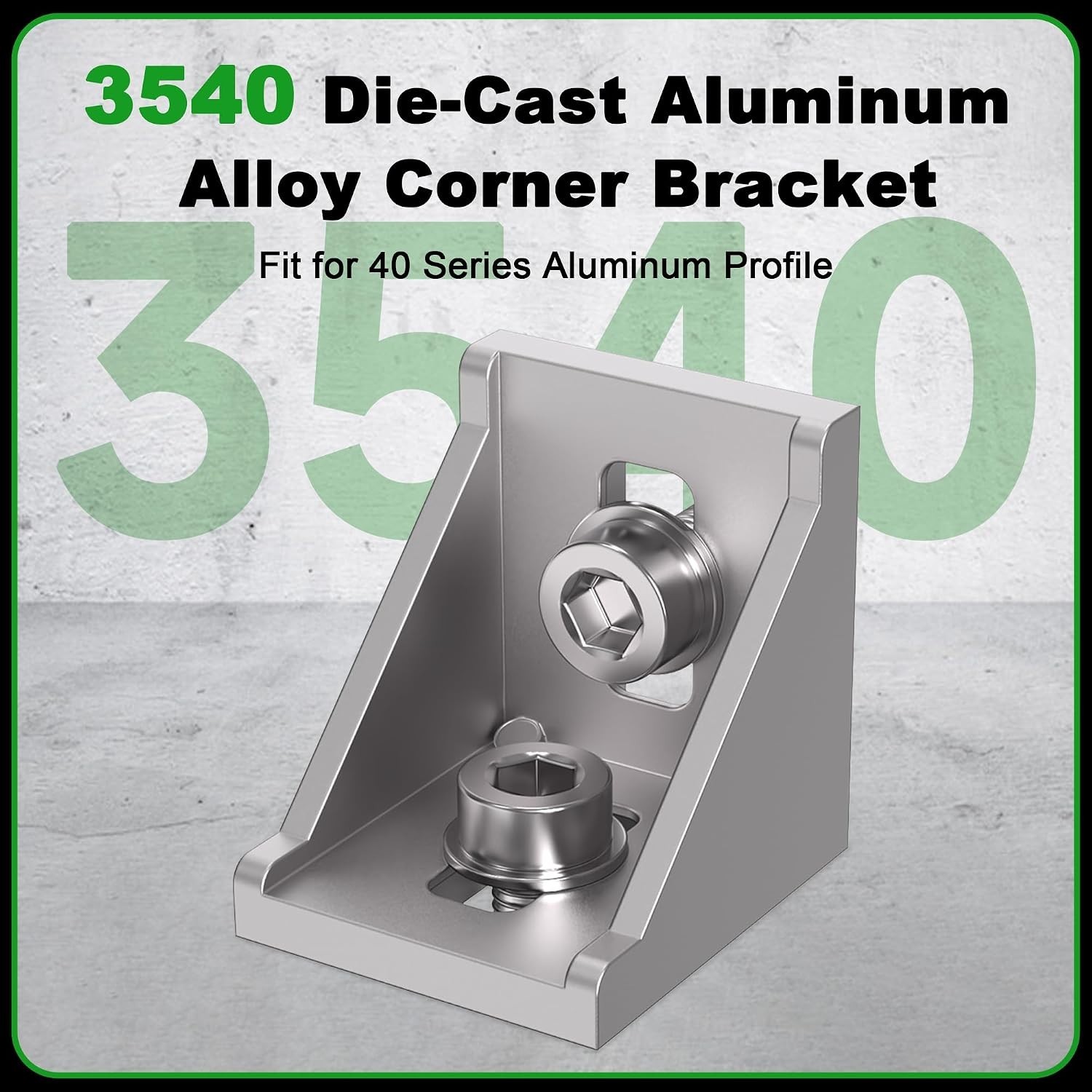 Heavy-Duty 4040 Series Aluminum Profile Connectors with Wrench and Hardware Kit