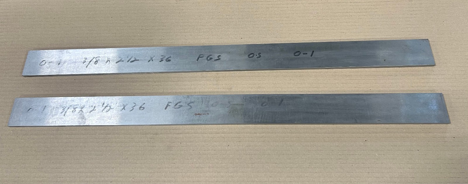 3/8 X 2-1/2 X 36″ O-1 Flat Ground Stock OVERSIZE Tolerance