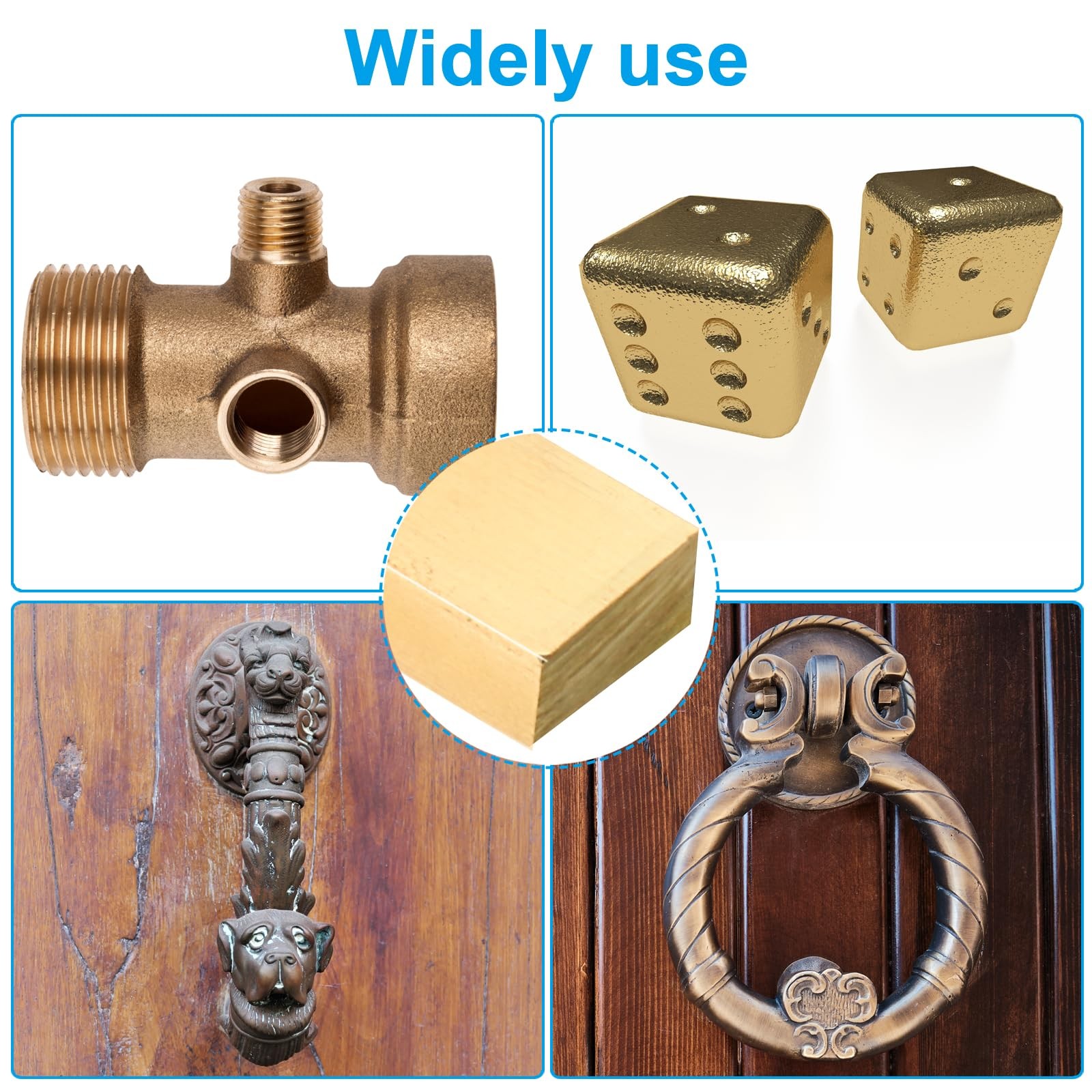 H59 Solid Brass Flat Bar Stock 1/4×1/2×12″ for Crafting Electrical Decoration