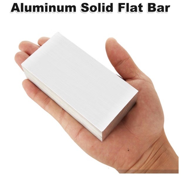 5PCS 1x 2 x 4 Inch Square Aluminum Flat Bars, 25 MM Thickness T6 Solid New Stock