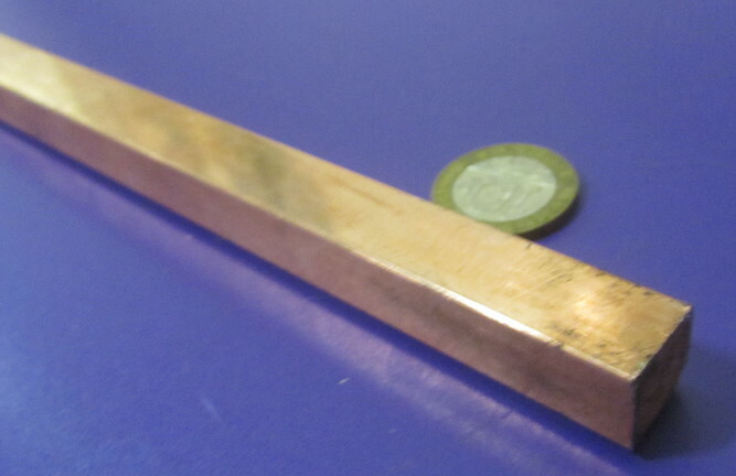 182 Copper Square Bar 1/2″ Thick x 1/2″ Wide x 6 Foot Length