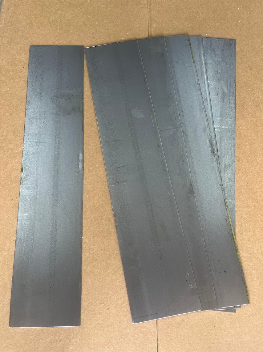 18 GAUGE STEEL SHEET METAL COLD ROLL 6 PIECES 0.048″ THICK 4 1/2″ x 24 1/4
