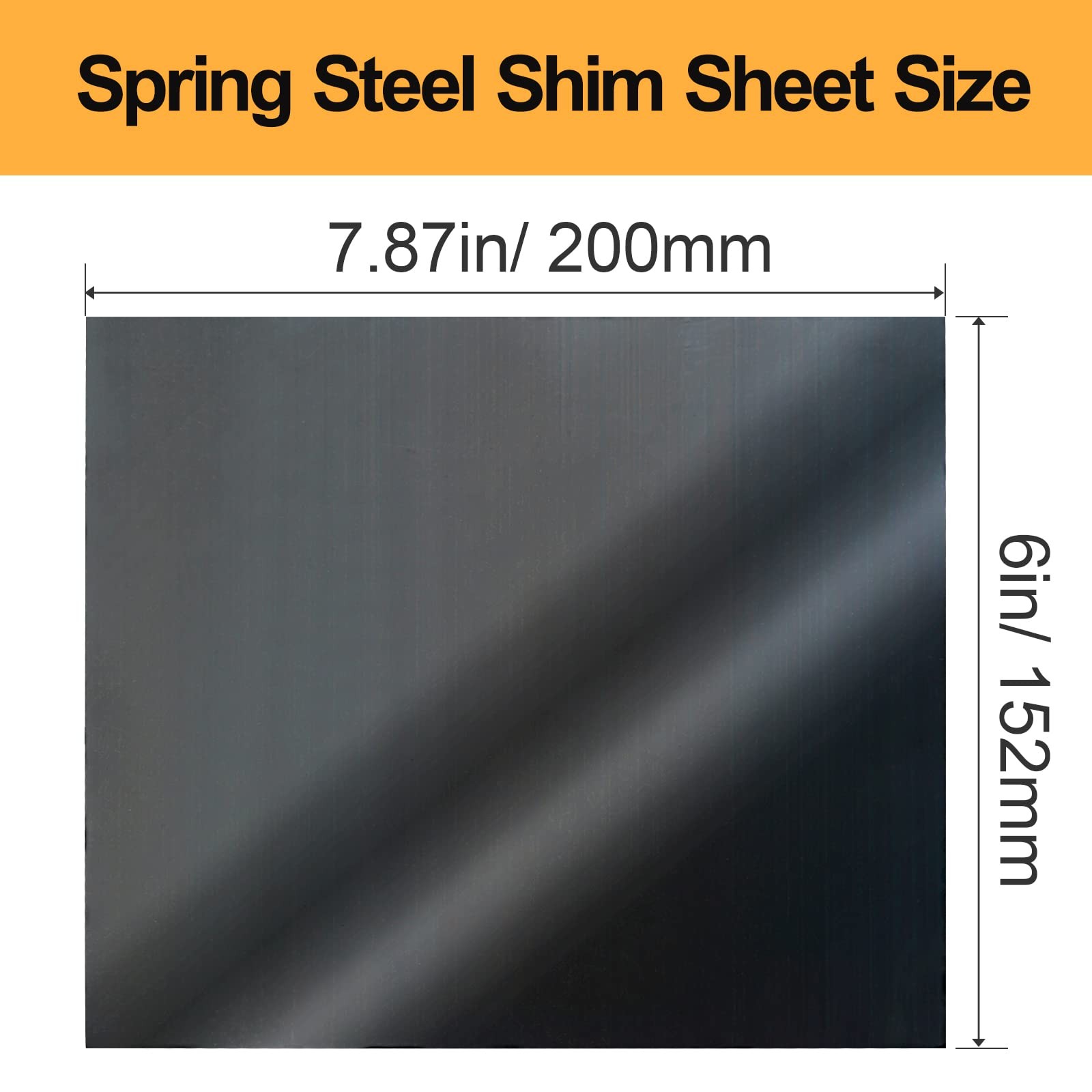 Spring Steel 1095 Shim Sheet Assortment, Blue Tempered, Polished Finish, Spri…