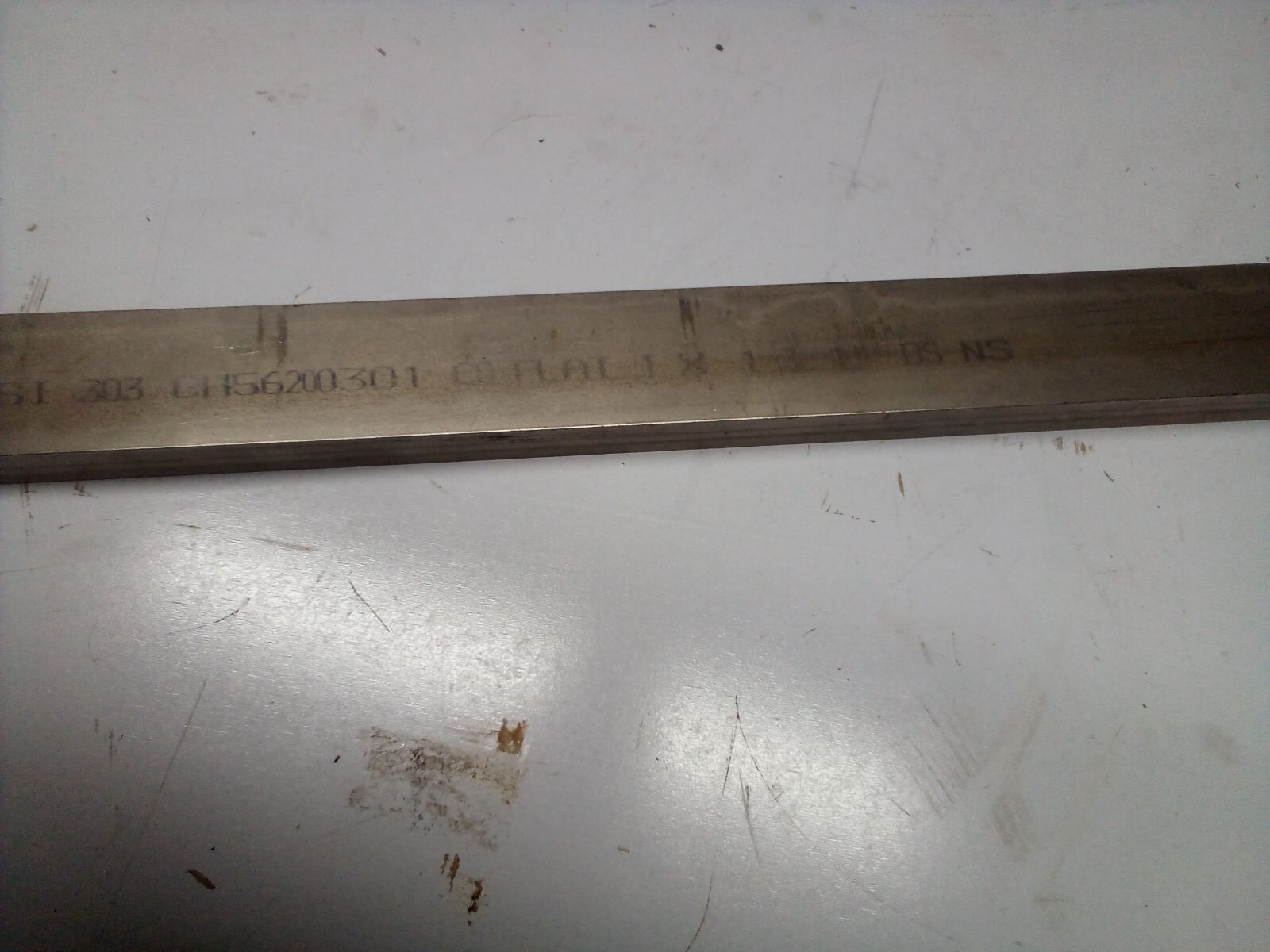 Stainless Steel Flat Stock 1″ x13/4 x80″ Bar Rectangular 303 Stainless steel