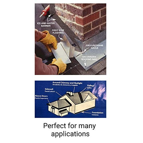 26 Gauge Steel Flashing Roll 2 in x 10 FT Black for Roofing DIY
