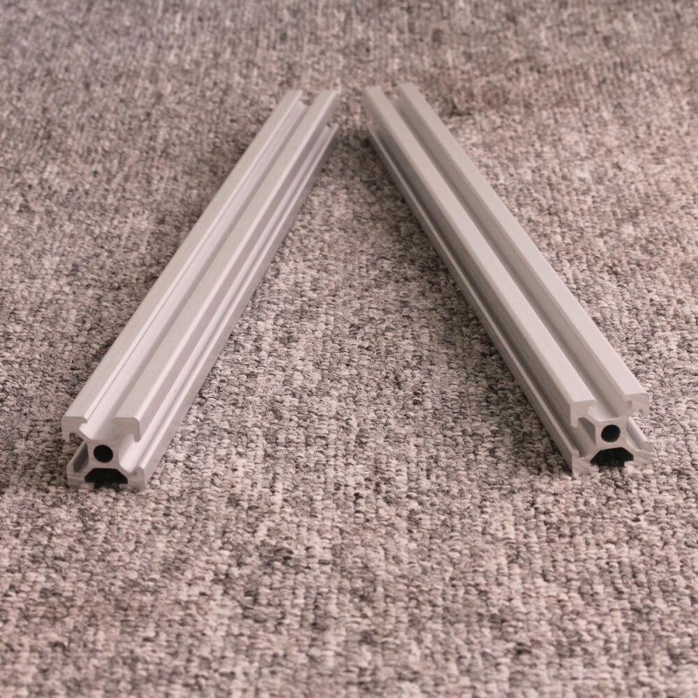2 Pieces 2020 Aluminum T-Slot Aluminum Extrusion 300mm for CNC 3D Printer Silver