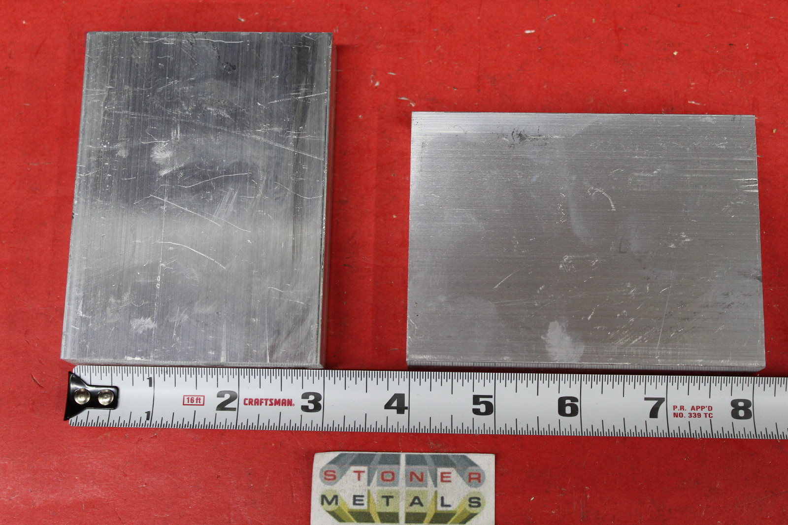 2 Pieces 1-3/4″ X 3″ ALUMINUM 6061 FLAT BAR 4″ long Solid T6511 Mill Bar Stock