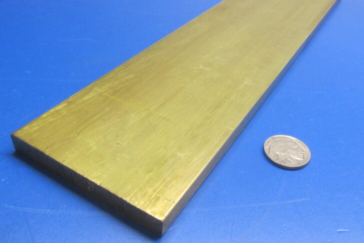 385 Brass Flat Bar 3/8″ Thick x 2.00″ Wide x 4 Foot Length