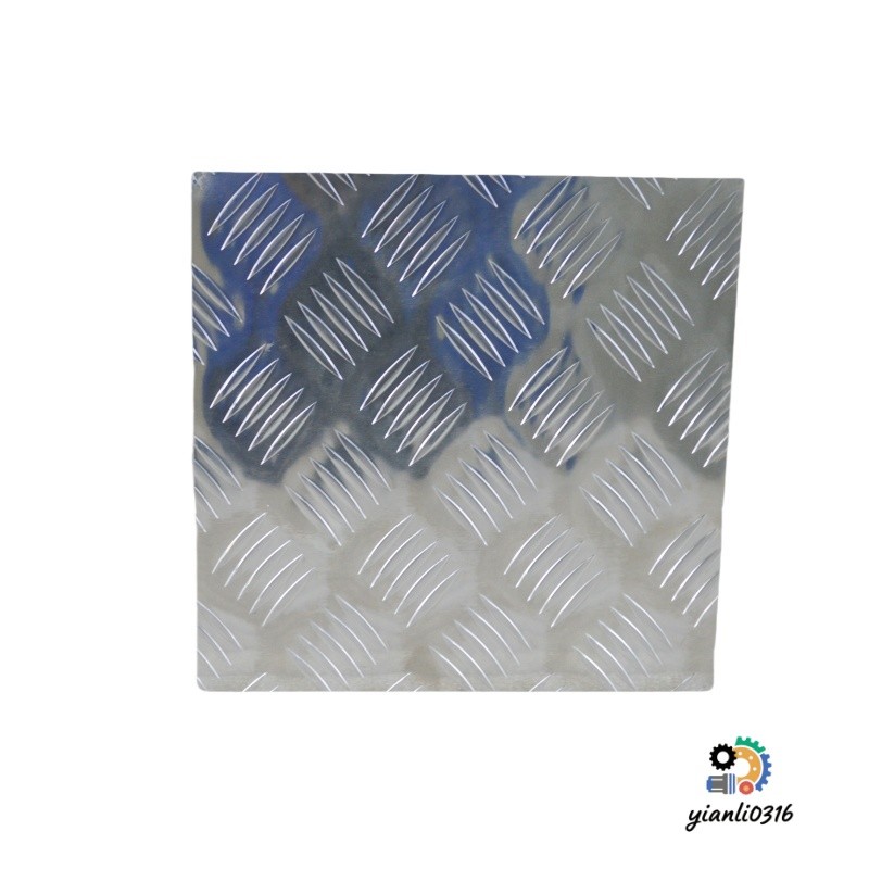 1Pc 12″x24″ Aluminum Diamond Tread Plate 305x610mm Silver For Garage