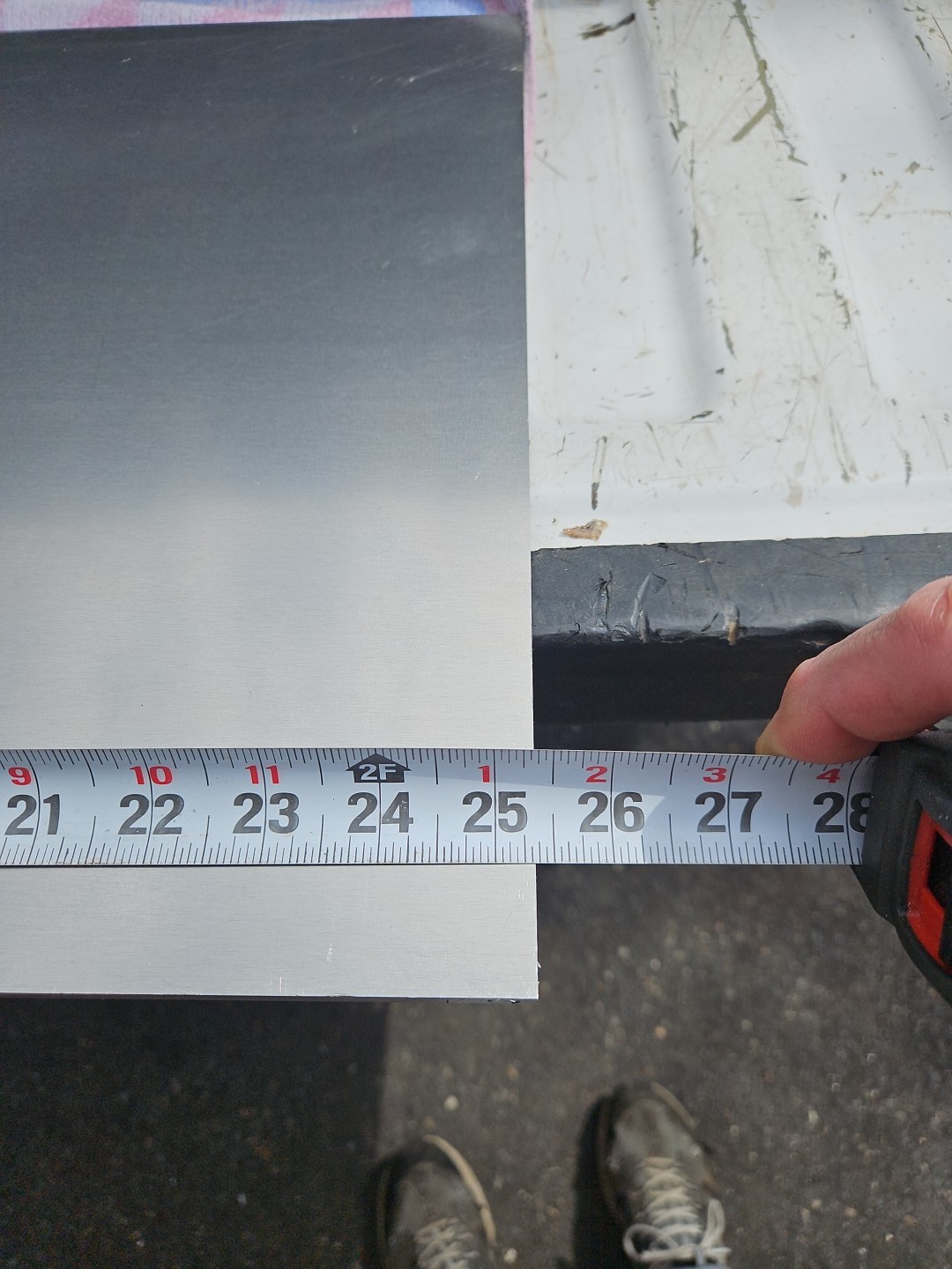 Aluminum plate 5052-H32 1/4” X 25-5/16” X 15-5/8″ Made In USA