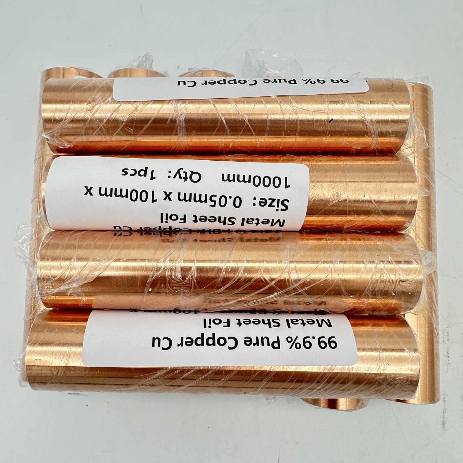 1PC 0.05mm x 100mm x 1000mm 99.9% Pure Copper Cu Metal Sheet Foil