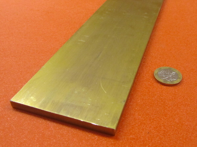 385 Brass Flat Bar 1/4″ Thick x 3.00″ Wide x 4 Foot Length