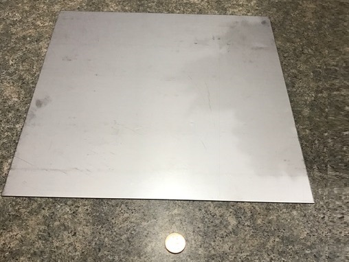 321 Weldable Stainless Steel Sheet, .040″ Thick x 12″ Wide x 12″ Length, 1 Unit