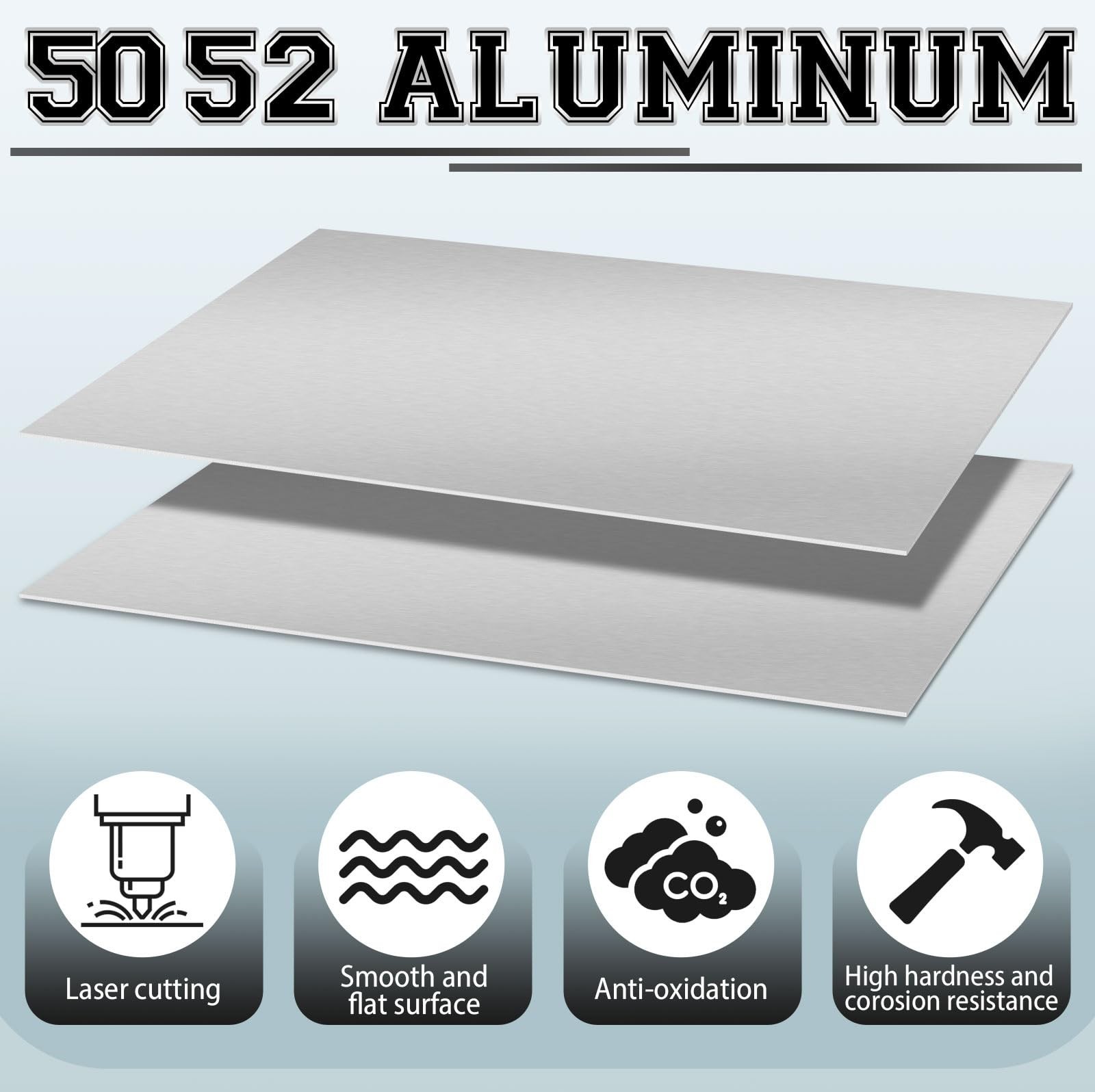 24″x36″ Corrosion-Resistant Aluminum Sheet, Weldable Plate, DIY Craft + 20 Screw
