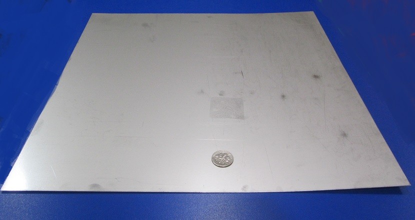 321 Weldable Stainless Steel Sheet, .032″ Thick x 12″ Wide x 12″ Length
