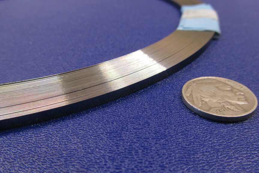 1095 Hard Blue Tempered Spring Steel Shim .015″ Thick x .125″ Wide x 1200″ Long