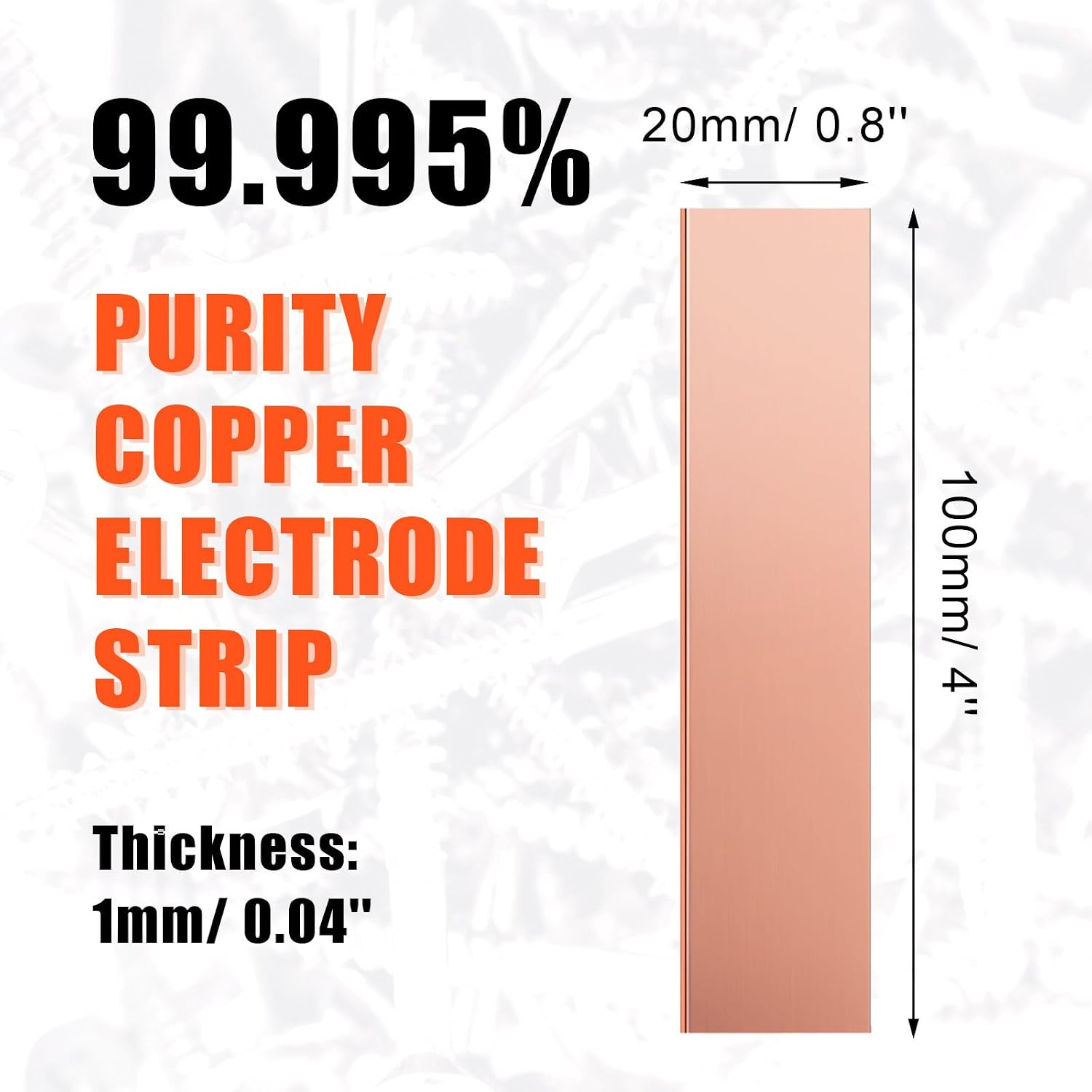 10 Pack Pure Copper Anode Sheet for Plating and Electroplating, Copper