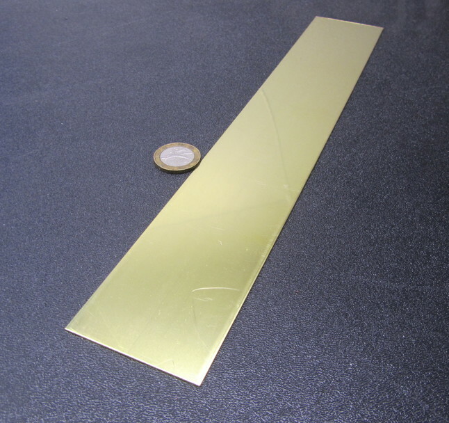 260 Brass Flat Bar .016″ Thick x 2.0″ Wide x 12″ Length, 3 Pcs, 3 Ft Total