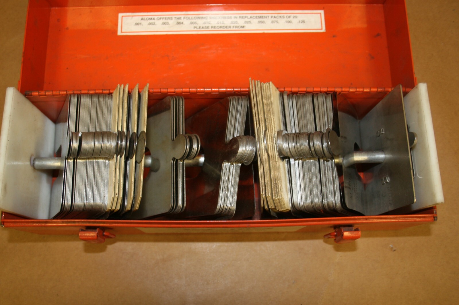 Aloma Shim and Manufacturing “C” Shim Set for up to 1 1/8″ Bolt, .015, .381mm